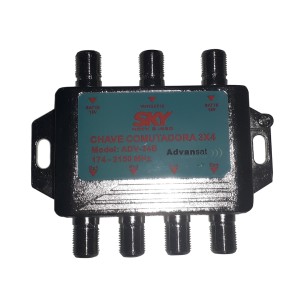 Chave Comutadora 3x4 Universal ADV-34B