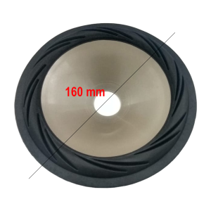 Cone P/ Alto Falante Subwoofer 7'' Polegadas Borda Borracha