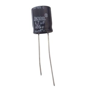 CAPACITOR ELETROLÍTICO 4,7UF X 400V 105°