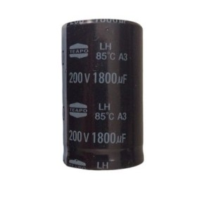 CAPACITOR ELETROLÍTICO 1800UF X 200V 85°